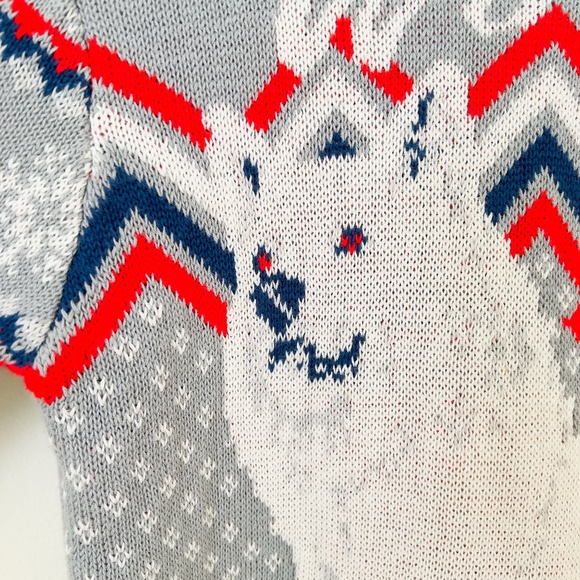 Game of Thrones Ugly Christmas Unisex Sweater XS Winter Dire Wolf Intarsia Knit - Picture 2 of 10